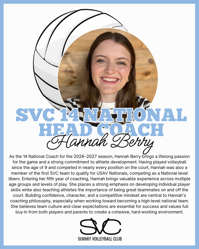 Hannah Berry - SVC Assistant Club Director